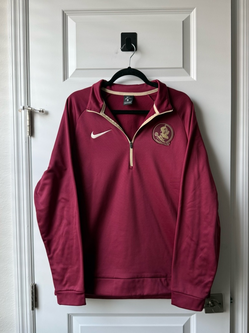 Nike Dri-FIT Florida State Seminoles Quarter Zip Pullover Size Large